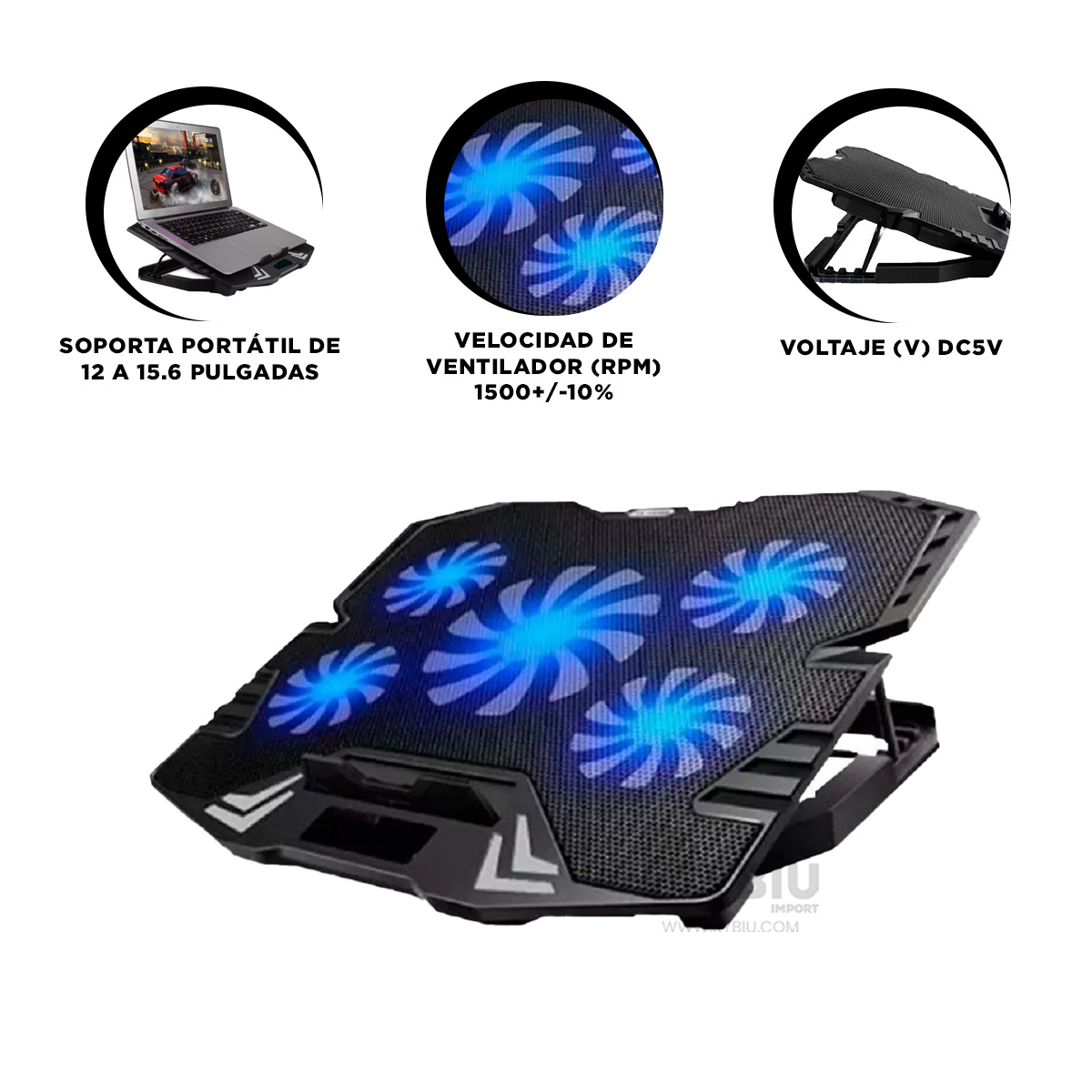 SOPORTE RYBIU LAPTOP FACIL USO HA K5 + ENVOLTORIO REGALO - 3