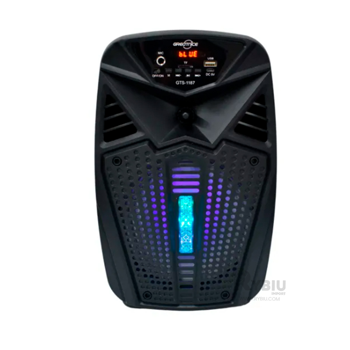 PARLANTE RYBIU GTS-1187 PODEROSO Y FACIL USO 6.5 PULGADAS + PAPEL REGALO - 2