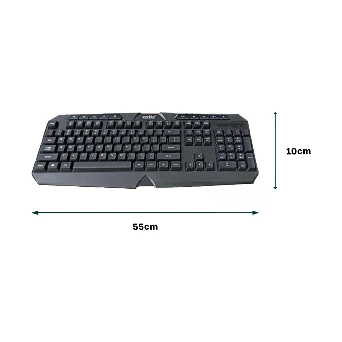 TECLADO RYBIU ET-M3535 GAMER EWTTO CON LUCES MODELO ET M3535 - 3