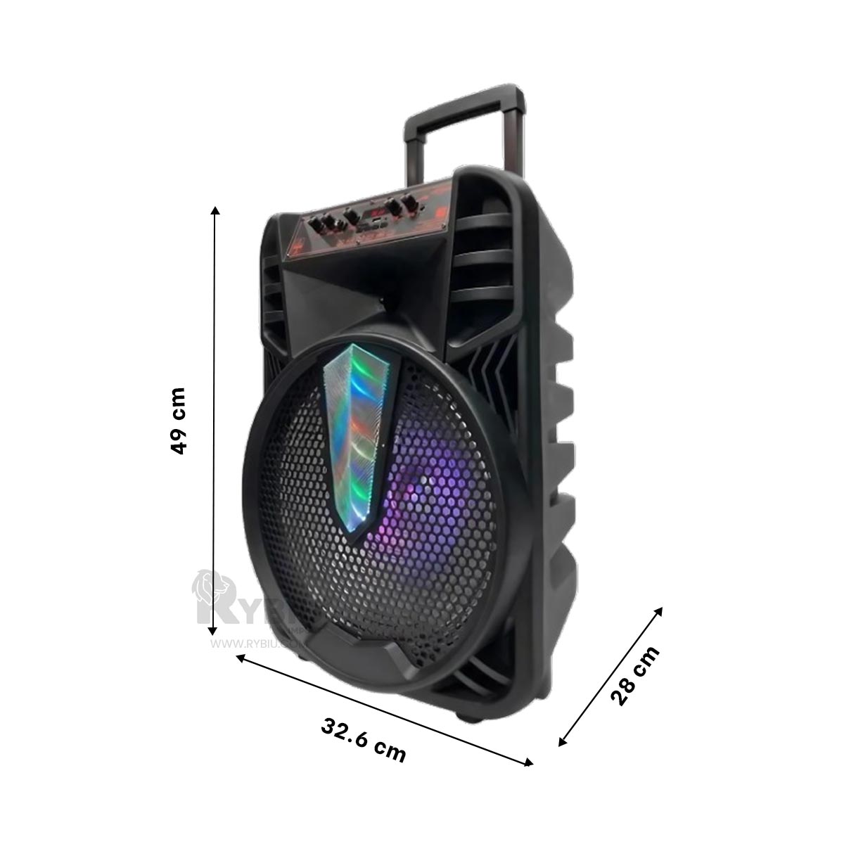 PARLANTE RYBIU KTS-1505 BLUETOOTH POTENTE Y VERSÁTIL 15 PULGADAS + REGALO AGENDITA - 5
