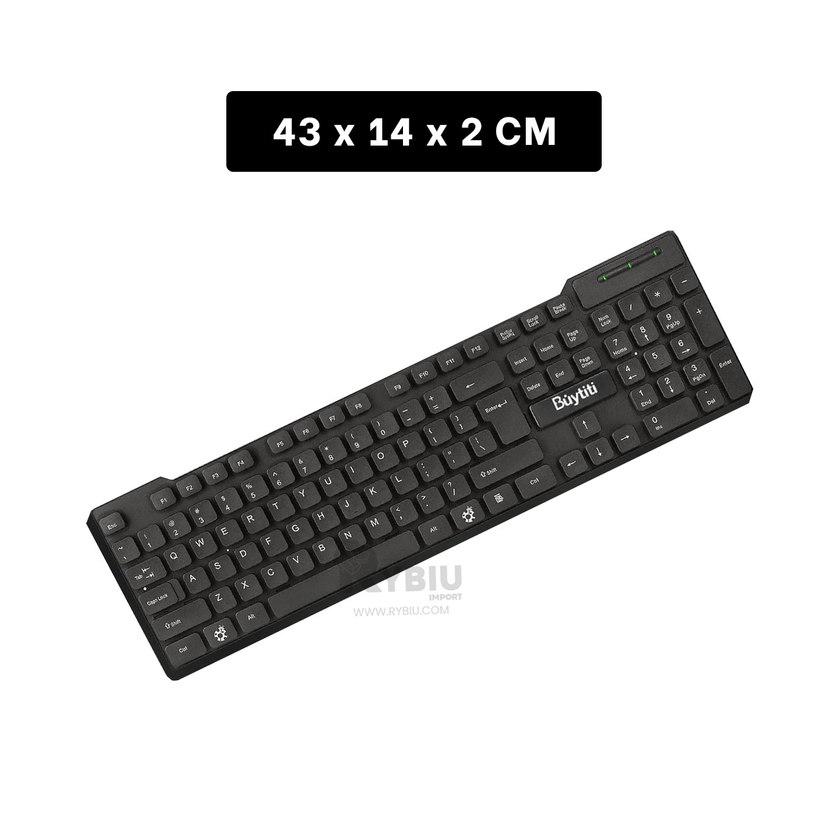 TECLERA RYBIU FC 535 FACIL INSTALAR CON CABLE NEGRO + REGALO STICKERS - 5