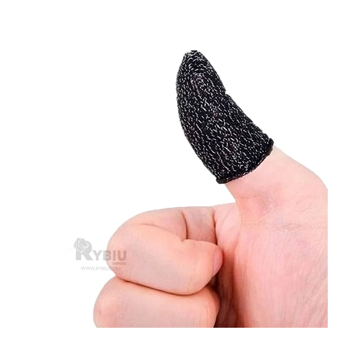ACCESORIO GAMER RYBIU TE31566 FINGER COT GAMERS NEGRO + BANDERITAS ADHESIVAS - 2