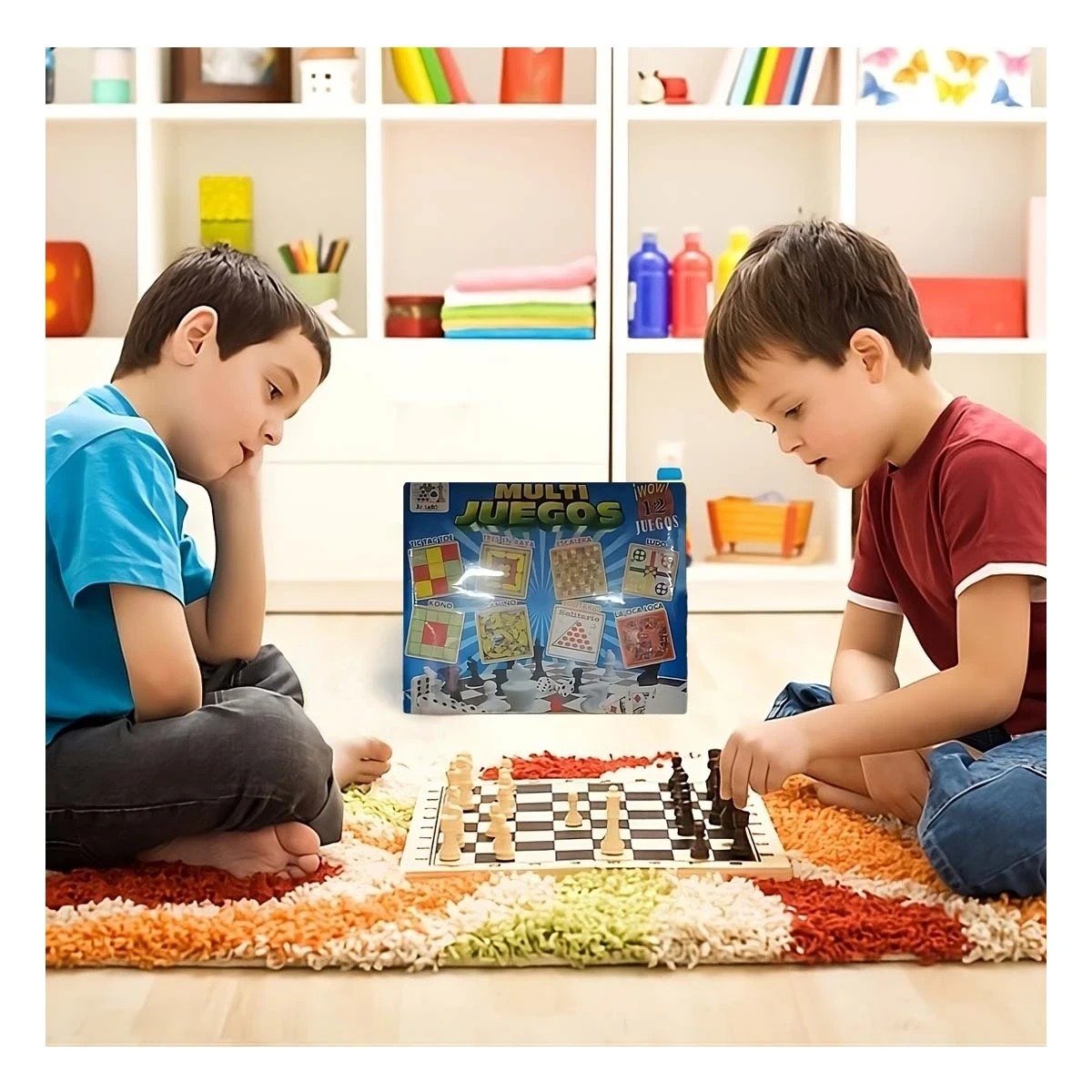 SET DE MESA MULTI JUEGOS 12 JUEGOS PARA COMPARTIR TIEMPO EN CASA Y+POST IT - 2