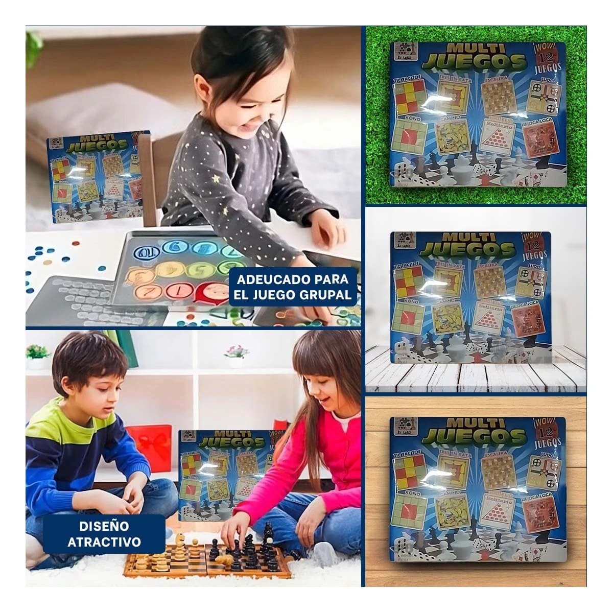 SET DE MESA MULTI JUEGOS 12 JUEGOS PARA COMPARTIR TIEMPO EN CASA Y+POST IT - 5