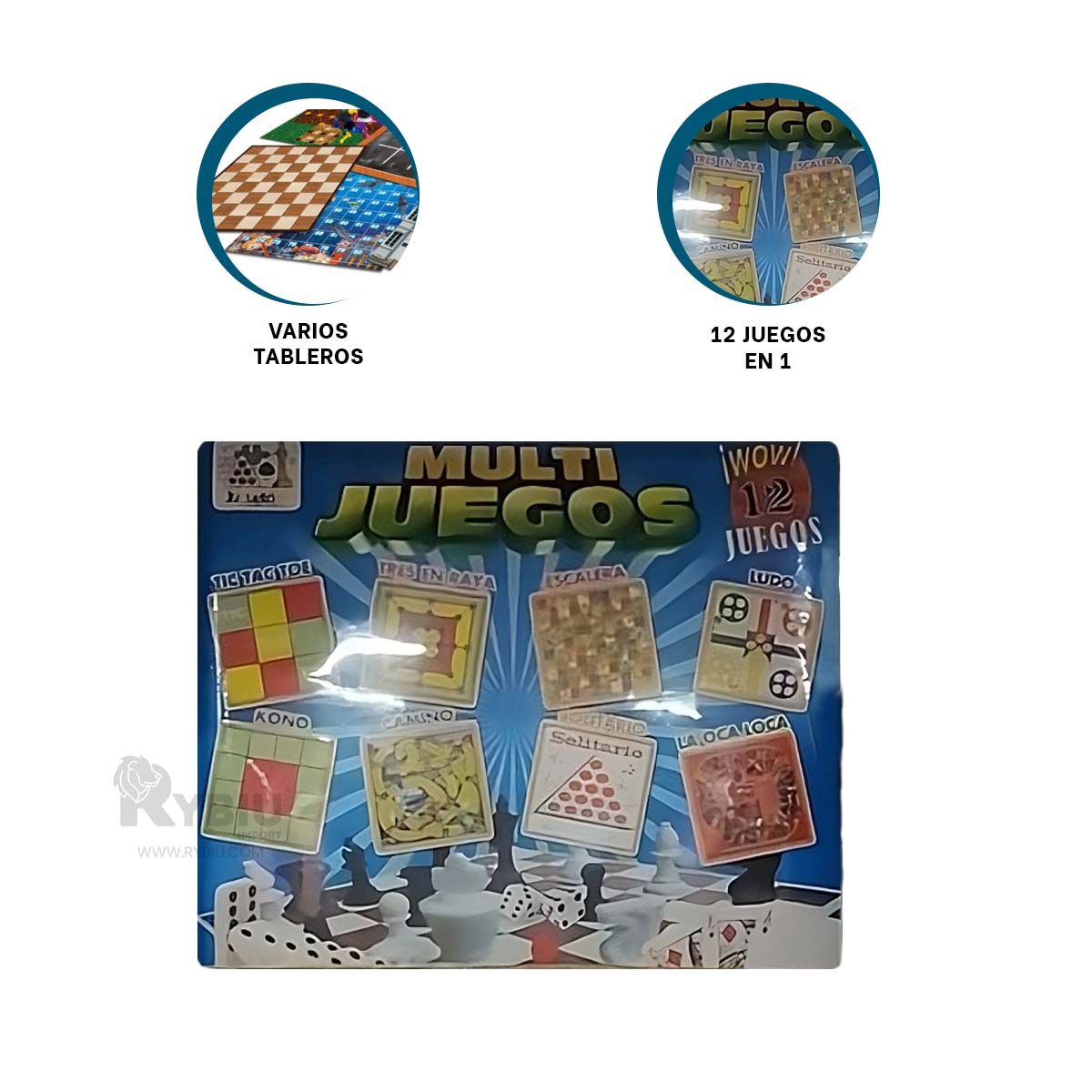 JUEGO DE MESA PARA HOGAR EN MULTICOLOR Y+PAPEL DE REGALO - 2