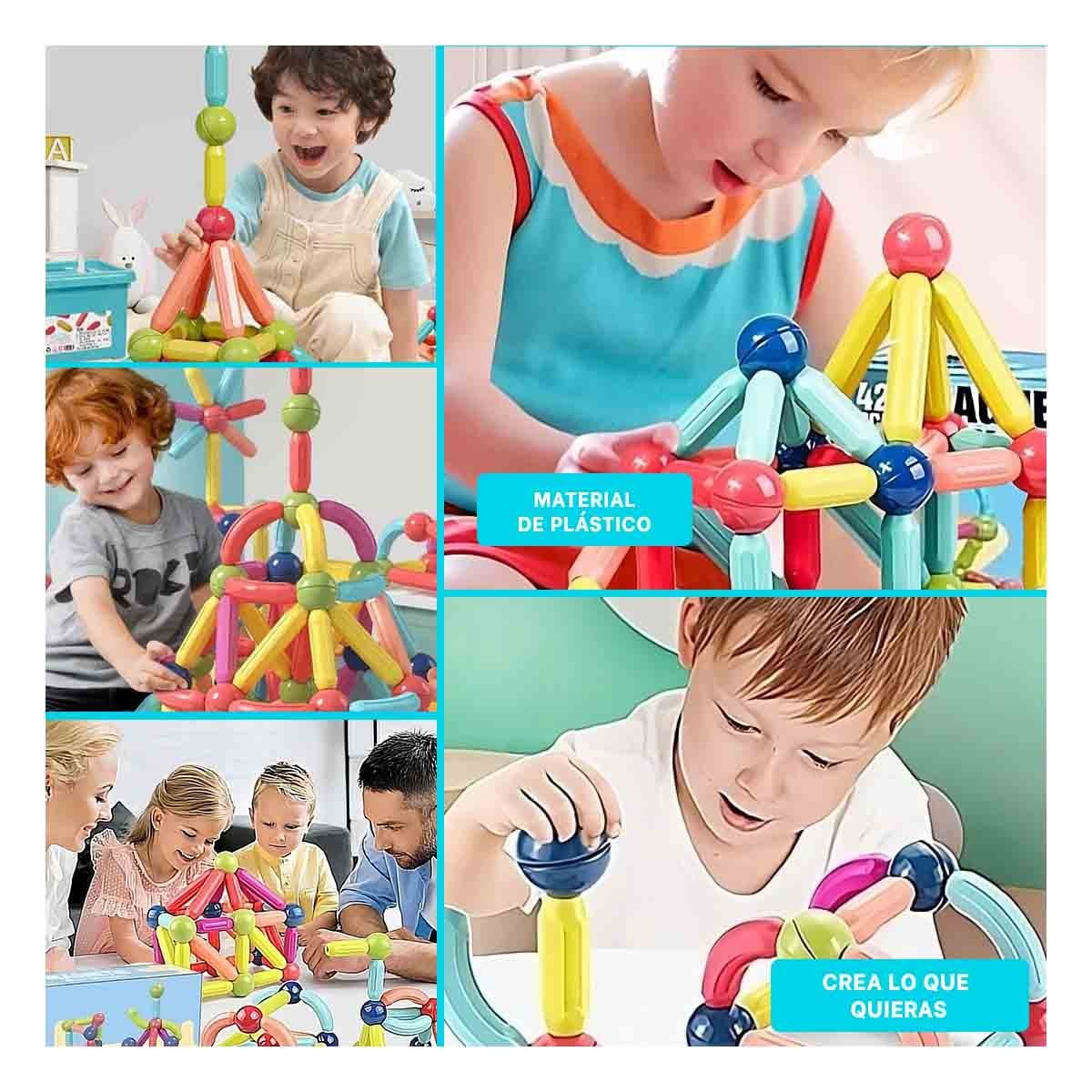 COLECCIONABLE MAGNETICO EDUCATIVO CON PIEZAS CREATIVAS PARA CREAR Y+POST IT - 1