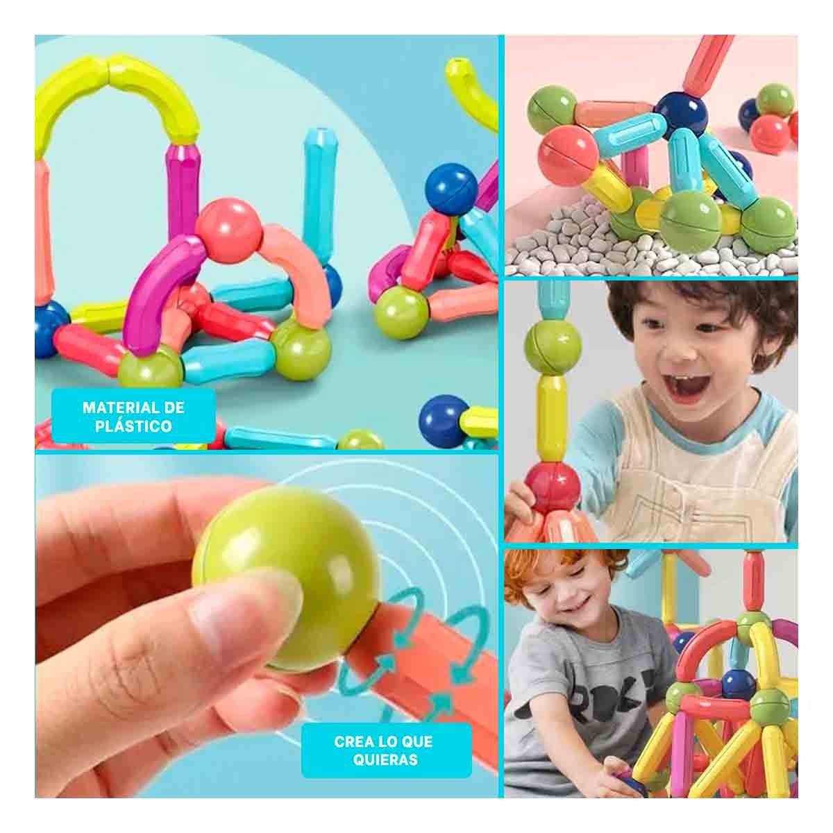COLECCIONABLE MAGNETICO EDUCATIVO CON PIEZAS CREATIVAS PARA CREAR Y+POST IT - 5