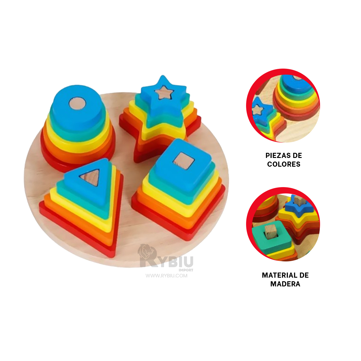 JUGUETE PRACTICO EN MULTICOLOR Y+REGALO LIGAS PARA PEINAR - 3