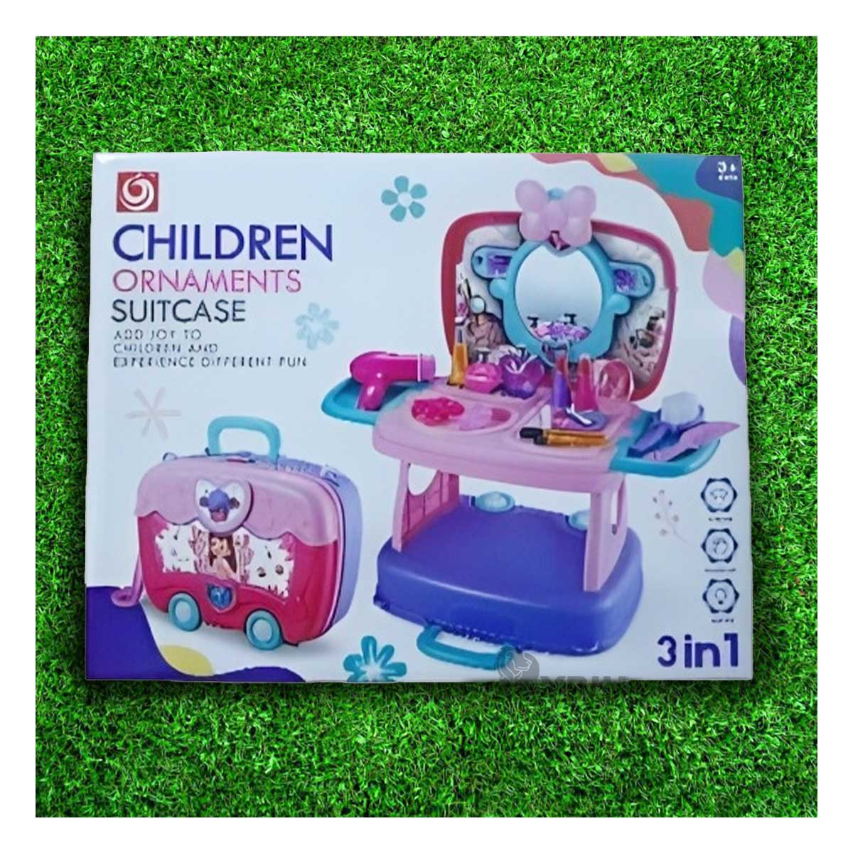 SET DE JUGUETE DE MAQUILLAJE EN MORADO Y+PAPEL DE REGALO - 1