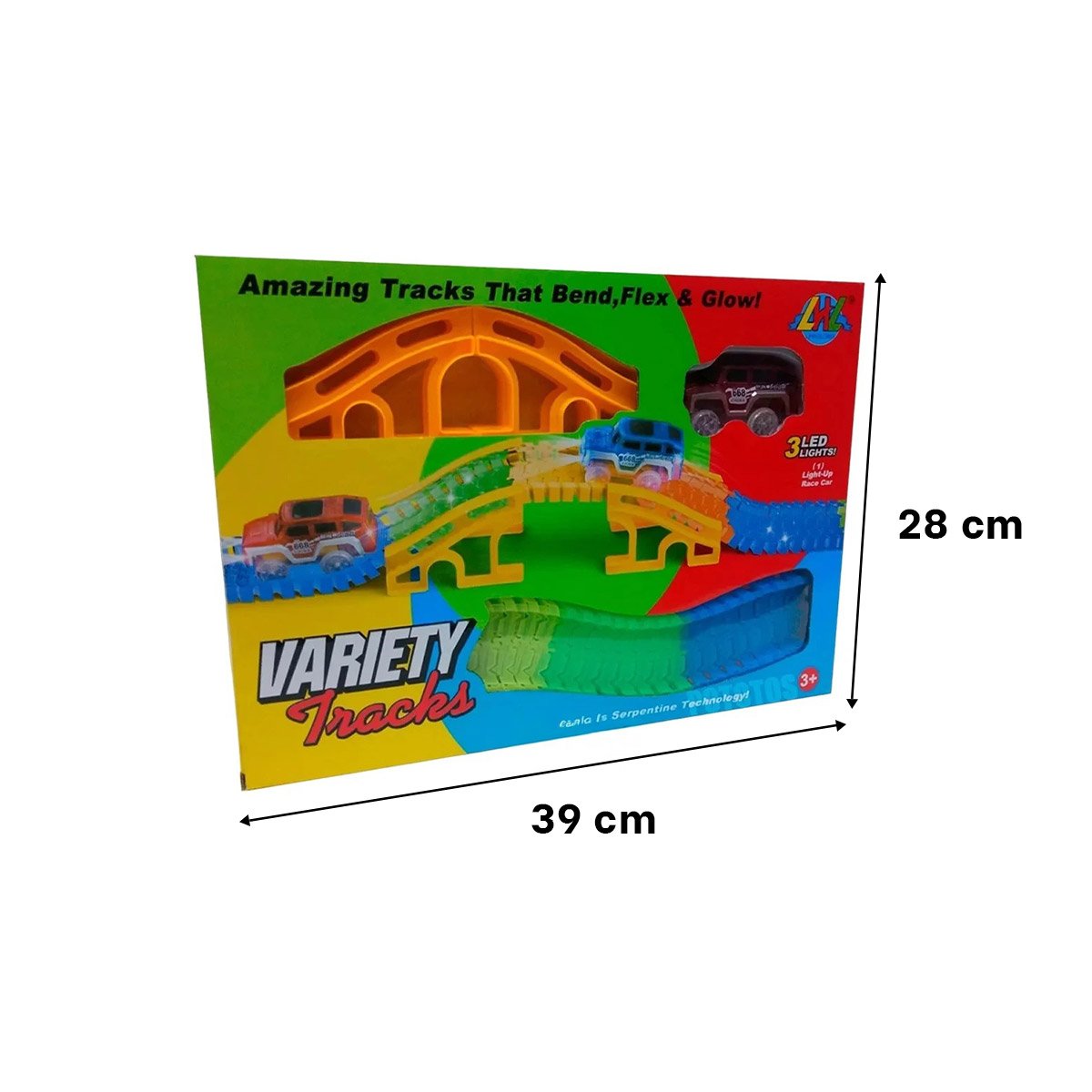 CARRIL DE COLORES CON CARRO JUGUETE PARA NIÑOS CREATIVO Y ALEGRE YLIGAS REGALO - 4