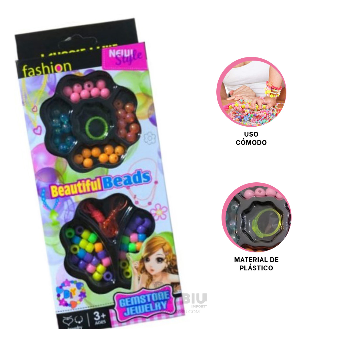 SET DE PARA JUGAR CON AMIGAS MULTICOLOR Y+PAPEL DE REGALO - 3