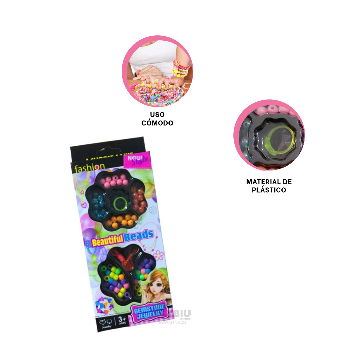 SET DE PARA JUGAR CON AMIGAS MULTICOLOR Y+PAPEL DE REGALO - 4
