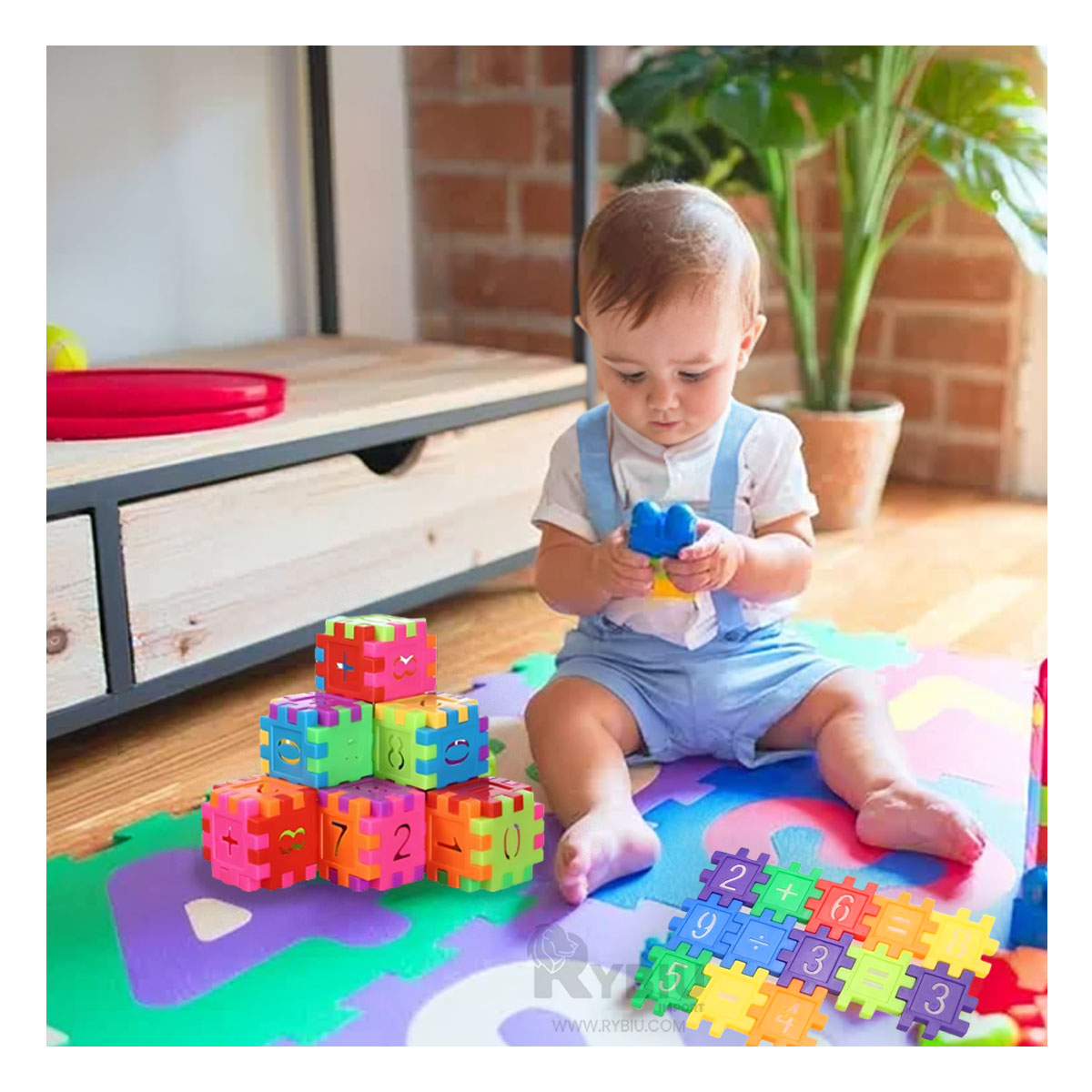 BLOQUES DE ESTIMULACION PEQUEÑAS MULTICOLOR Y+GIFT STICKERS - 3