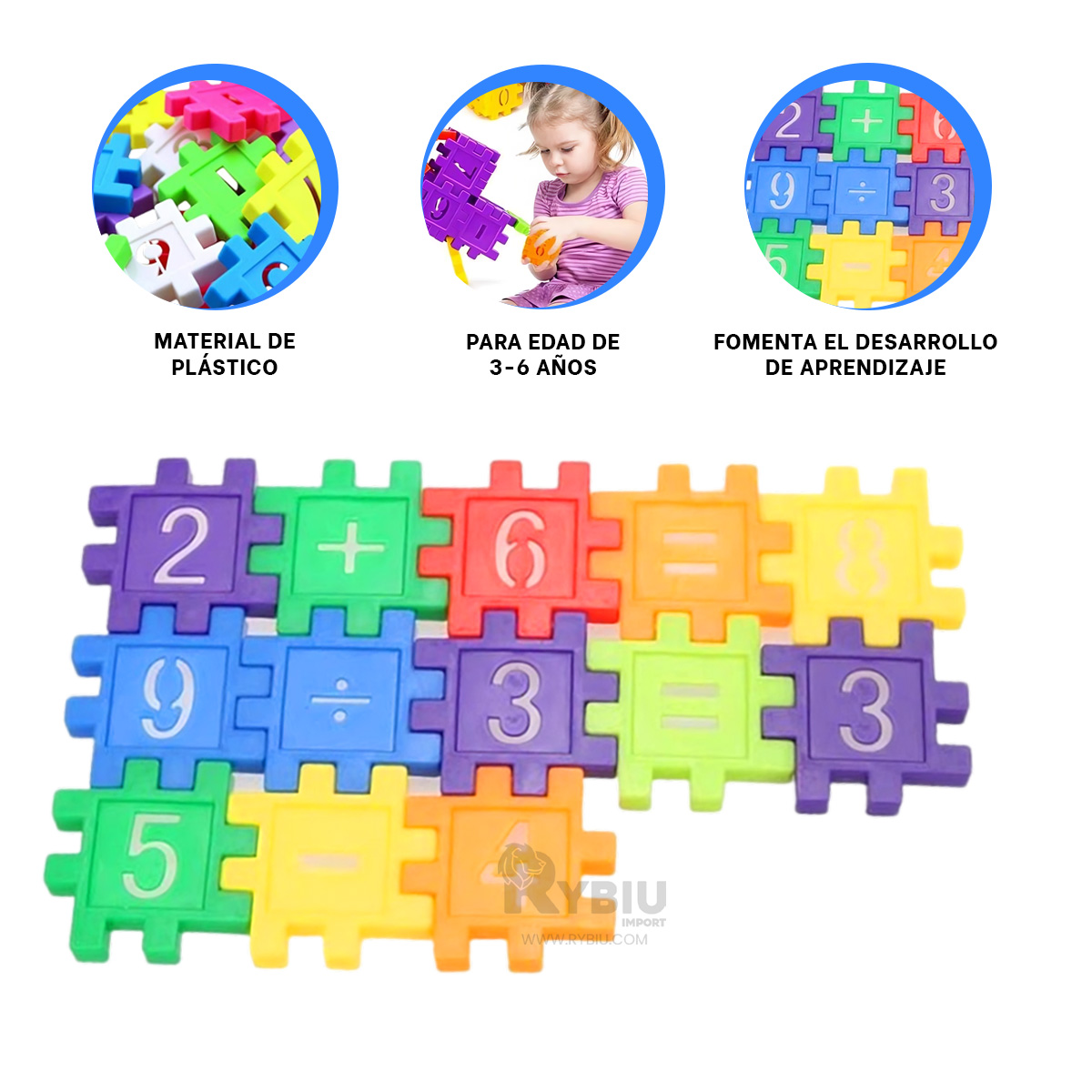 BLOQUES DE ESTIMULACION PEQUEÑAS MULTICOLOR Y+GIFT STICKERS - 4