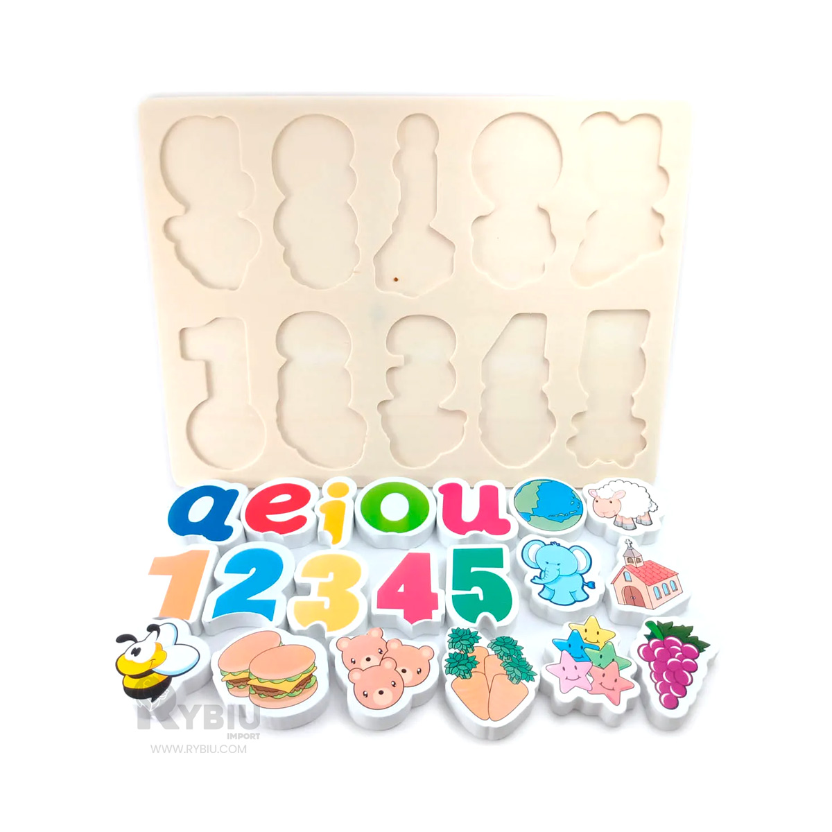 PUZZLE DE MATERIAL DURADERO DE MADERA Y+REGALO STICKERS - 4