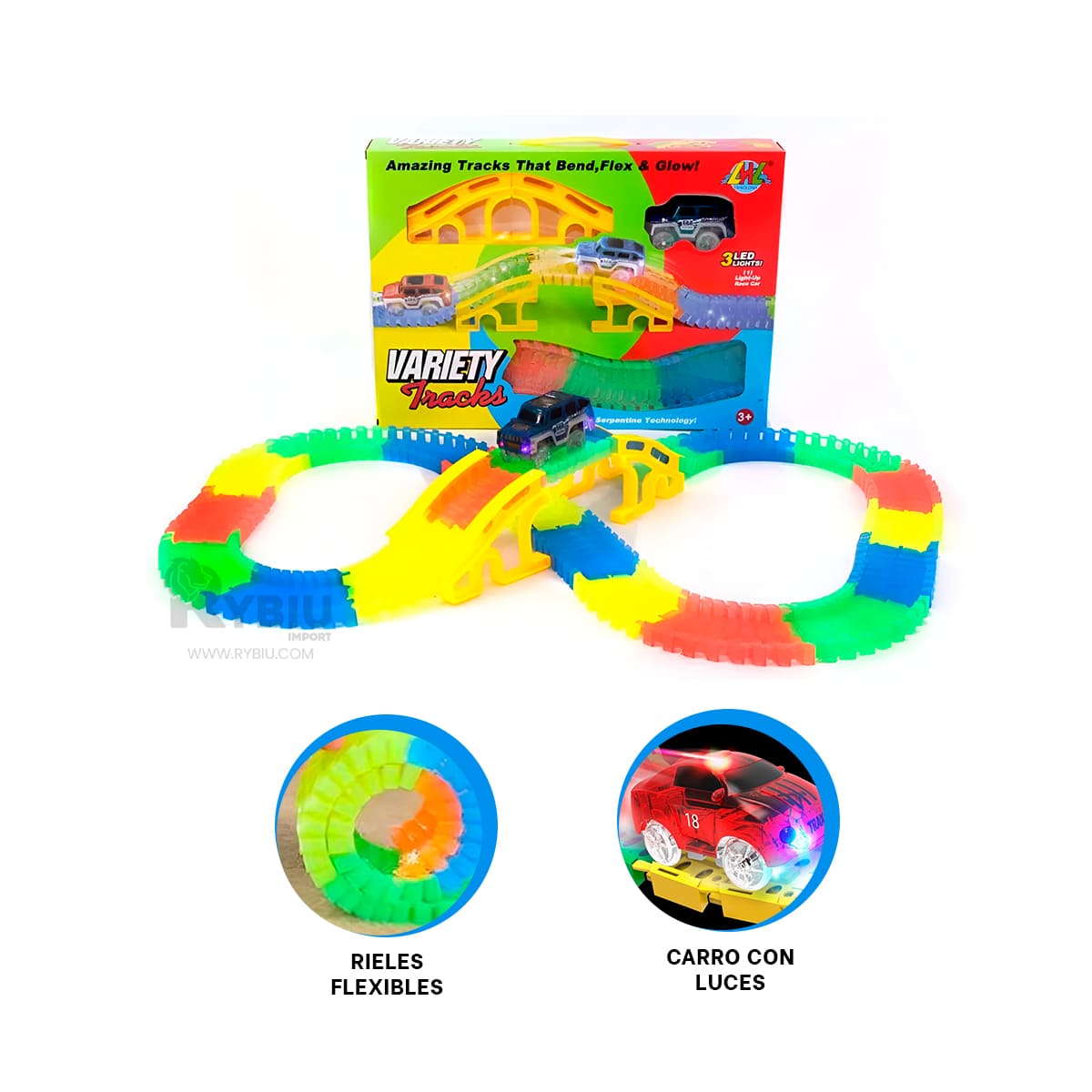 PISTA COMPACTA Y MODERNA EN MULTICOLOR Y+PAPEL DE REGALO - 3