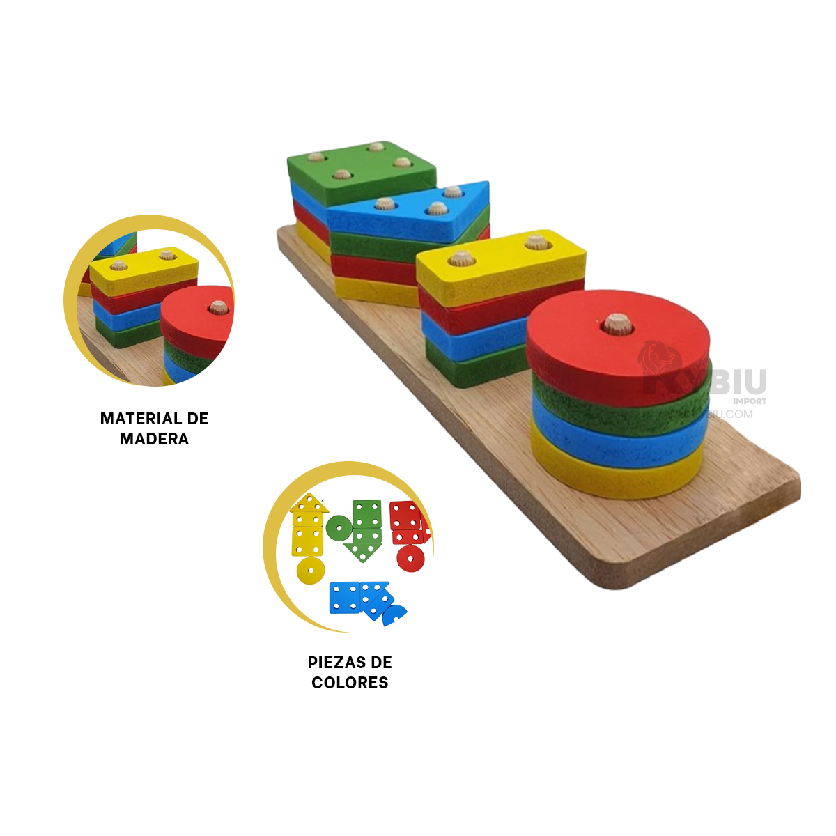 SET DE ENCAJE GEOMETRICO EN AMARILLO Y+ENVOLTORIO DE REGALO - 1