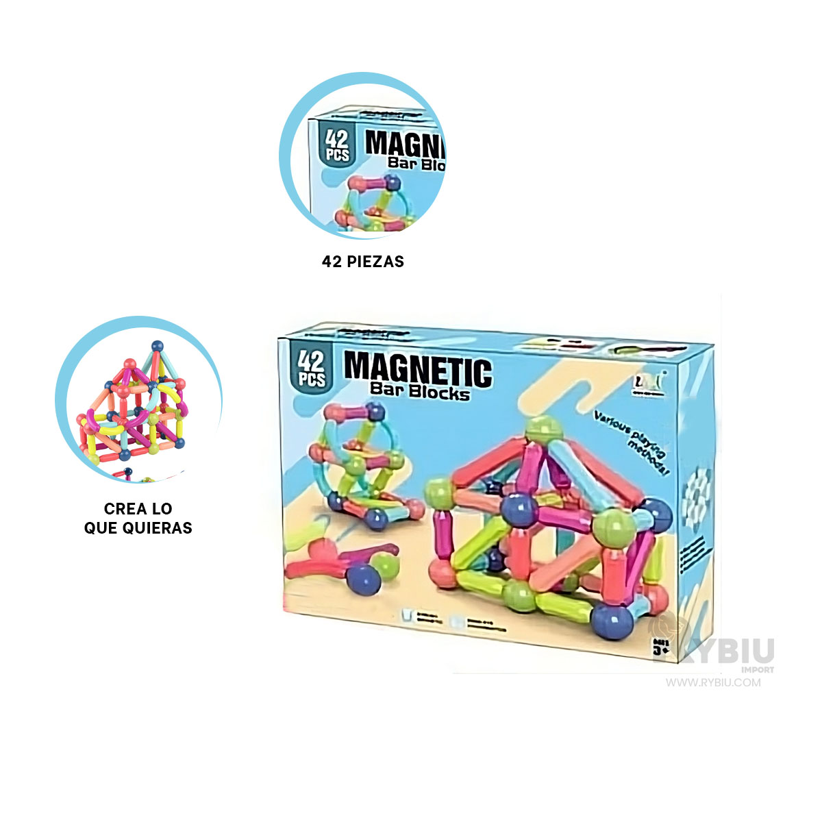 JUEGO MODERNO EN MULTICOLOR Y+PAPEL DE REGALO - 3