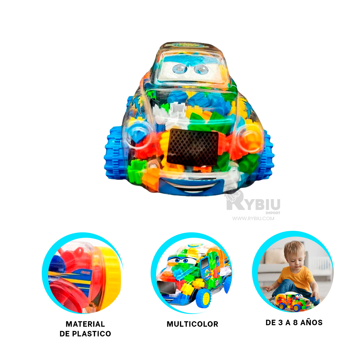 LOTE DE CARROS CREATIVOS MULTICOLOR Y+GIFT STICKERS - 1