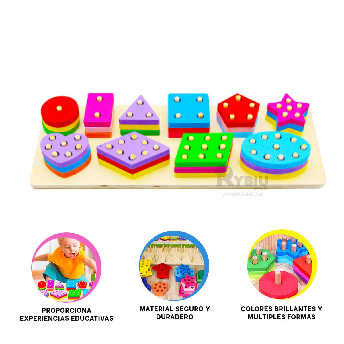SET DINAMICO DE FIGURAS EN MULTICOLOR Y+ENVOLTORIO DE REGALO - 1