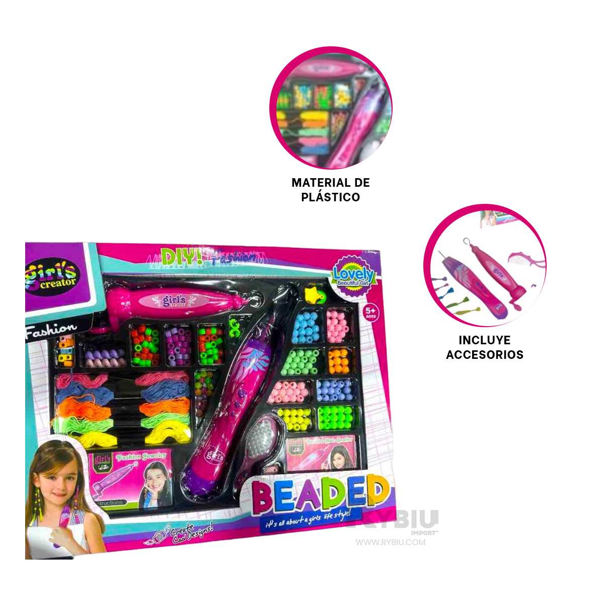 COMBO FACIL PARA PEINADOS MULTICOLOR Y+BANDERITAS ADHESIVAS - 2