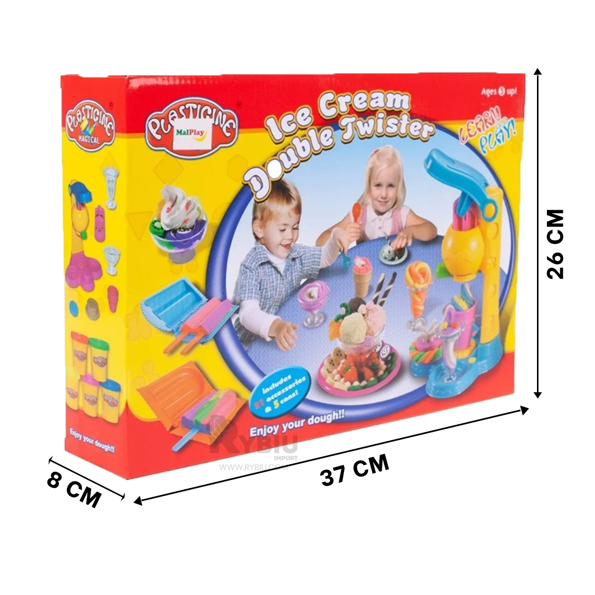 JUEGO DE PLASTILINA COLOR AMARILLO Y+POST-IT ADHESIVOS - 5