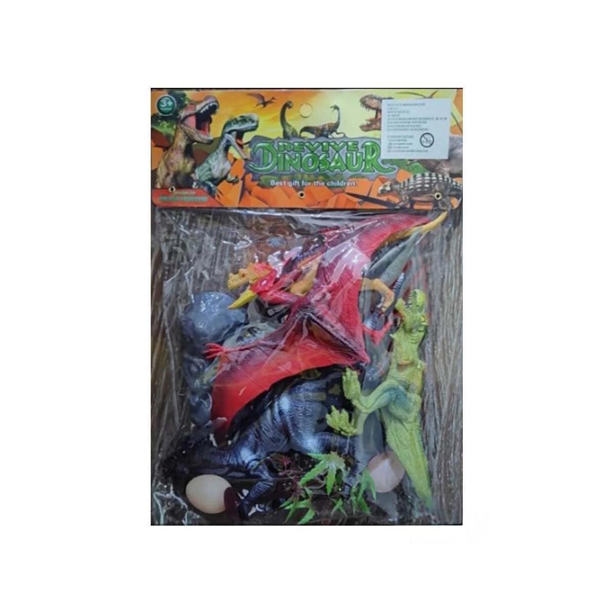 OPCION DE DINOSAURIOS CON HUEVO Y ACCESORIOS EN BOLSA PARA REGALO YPAPEL REGALO - 1
