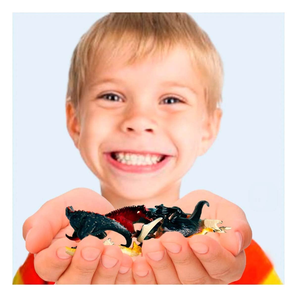 OPCION DE DINOSAURIOS CON HUEVO Y ACCESORIOS EN BOLSA PARA REGALO YPAPEL REGALO - 5