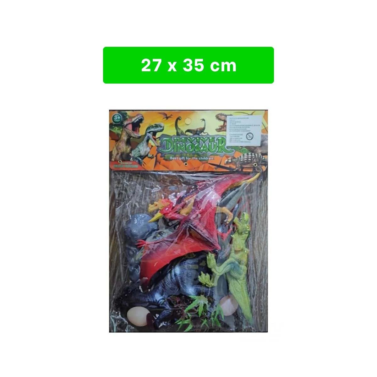 PROPUESTA INFANTIL DE DINOSAURIOS CON HUEVO Y ACCESORIOS EN BOLSA PARA REGALO YSTICKY - 4