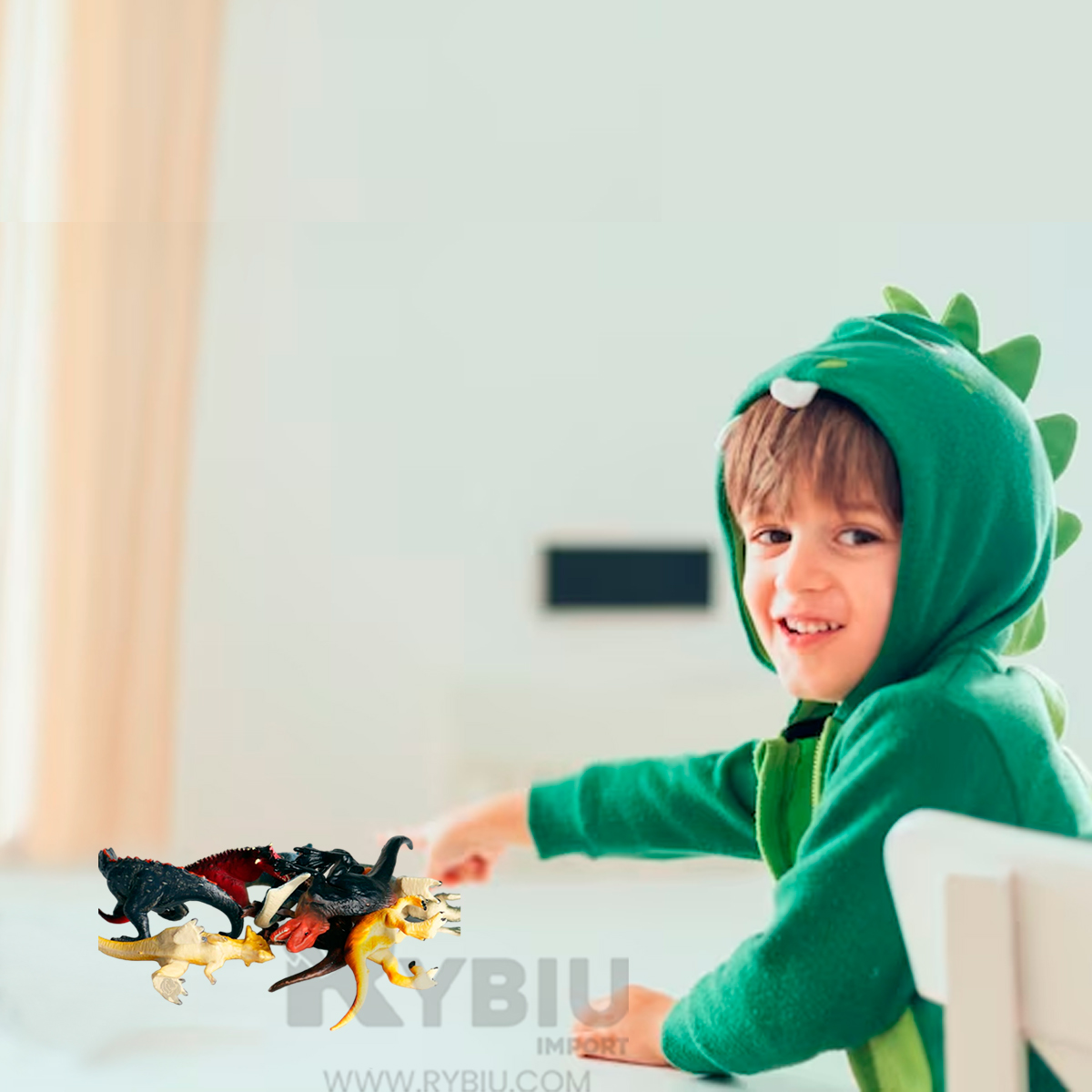 JUEGO DE 5 UNIDADES DINO EN MULTICOLOR Y+GIFT STICKERS - 2