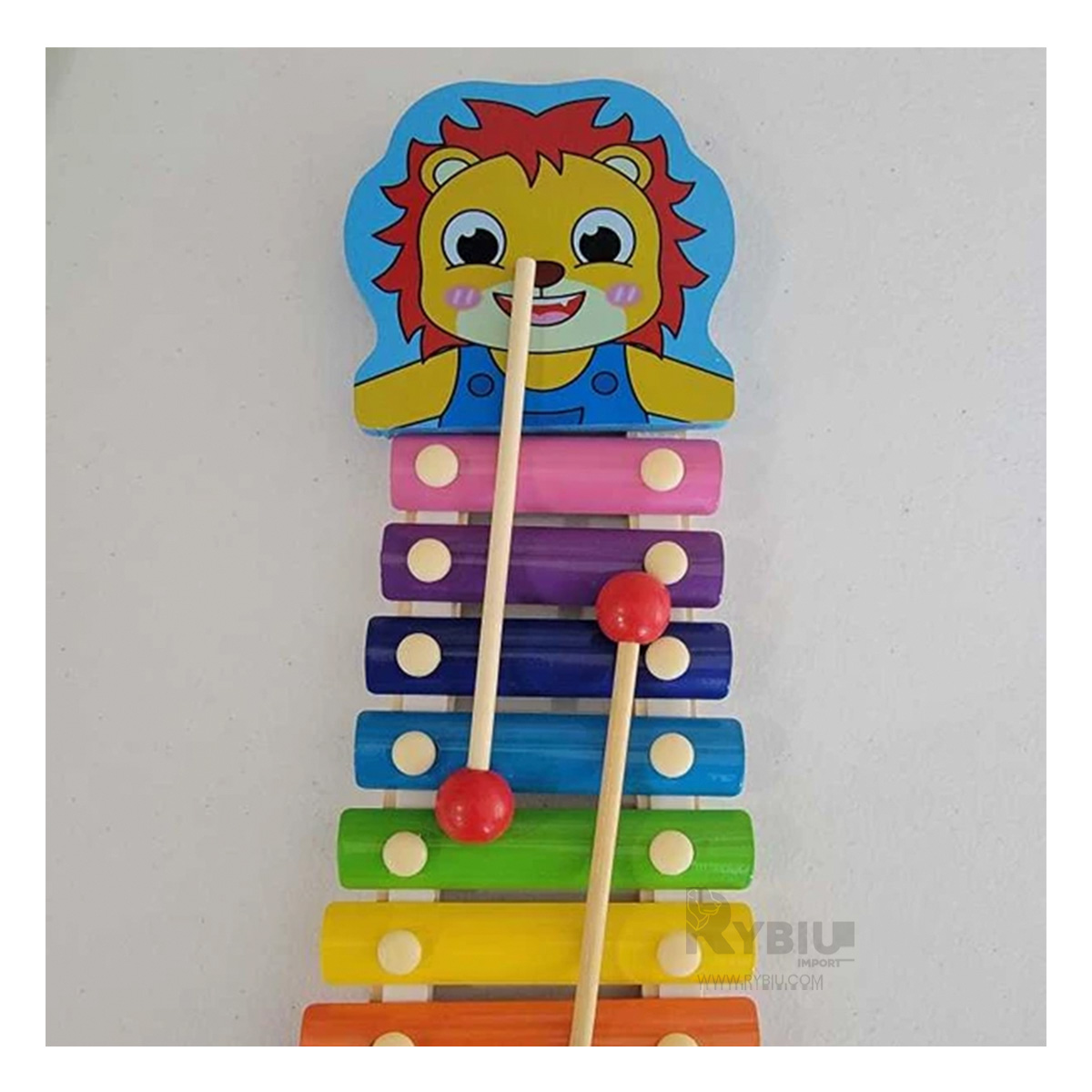 XILOFONO DIDACTICO EN MULTICOLOR Y+BANDERITAS ADHESIVAS - 4