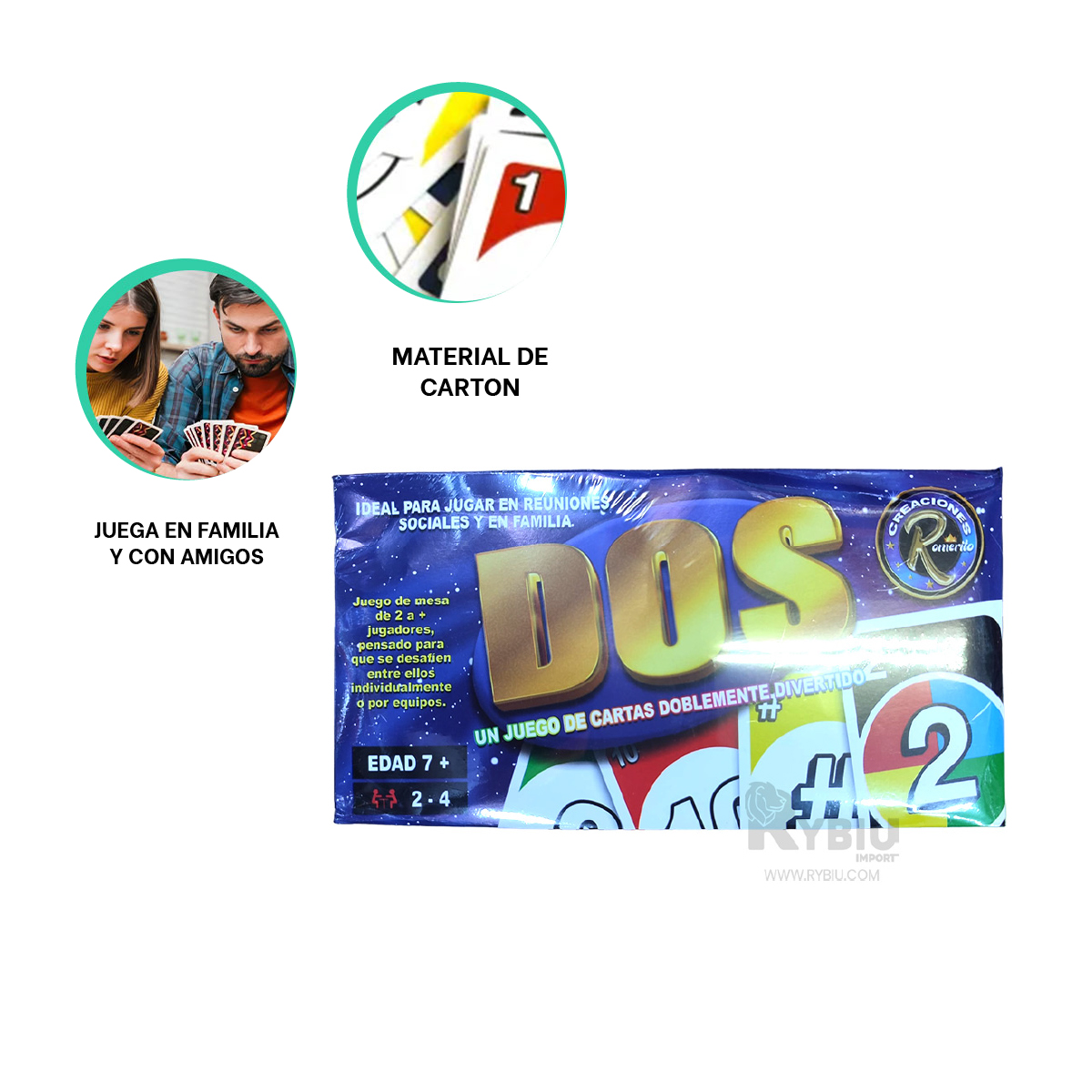 JUEGO DIDACTICO DE NAIPES EN MULTICOLOR Y+PAPEL DE REGALO - 1