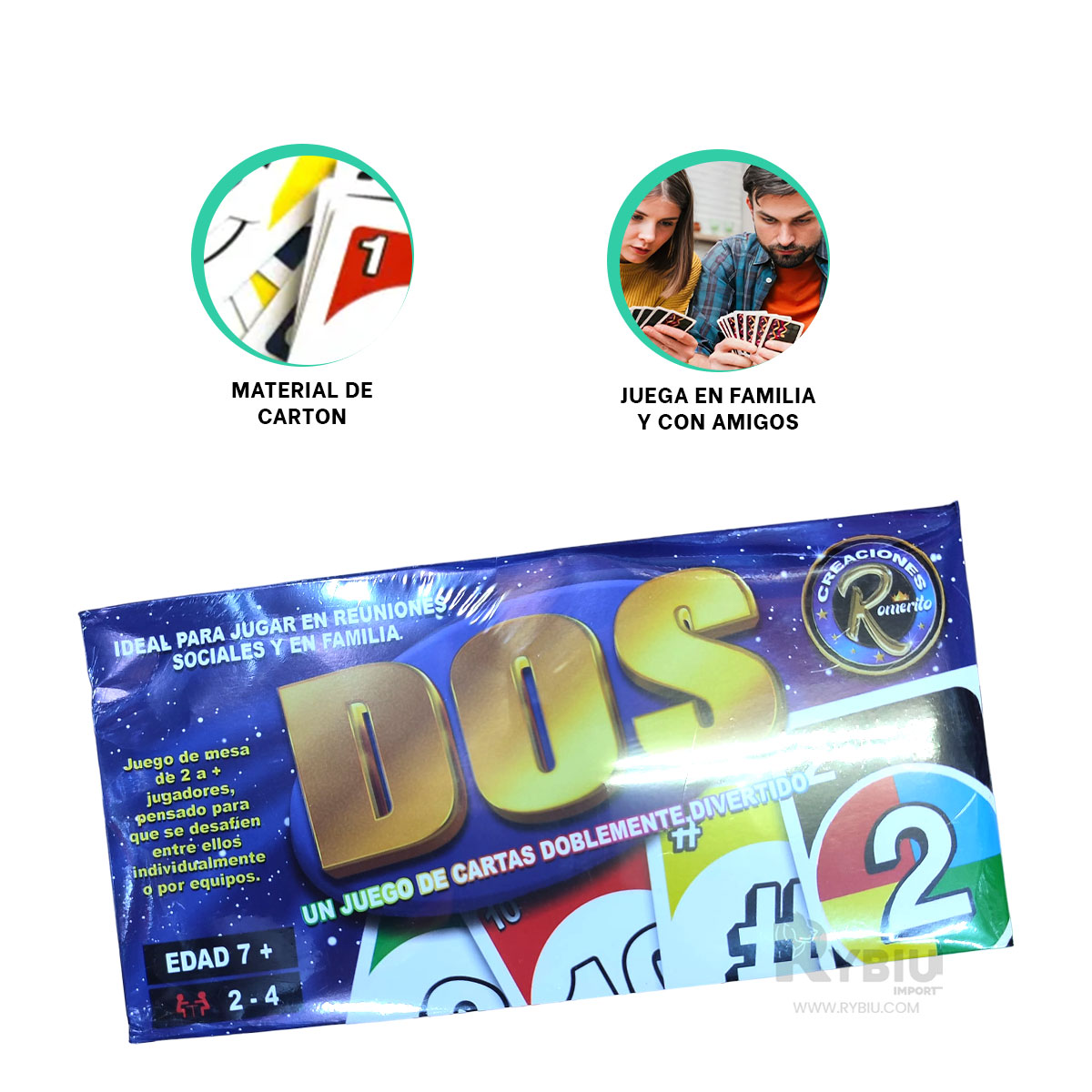 JUEGO DIDACTICO DE NAIPES EN MULTICOLOR Y+PAPEL DE REGALO - 2