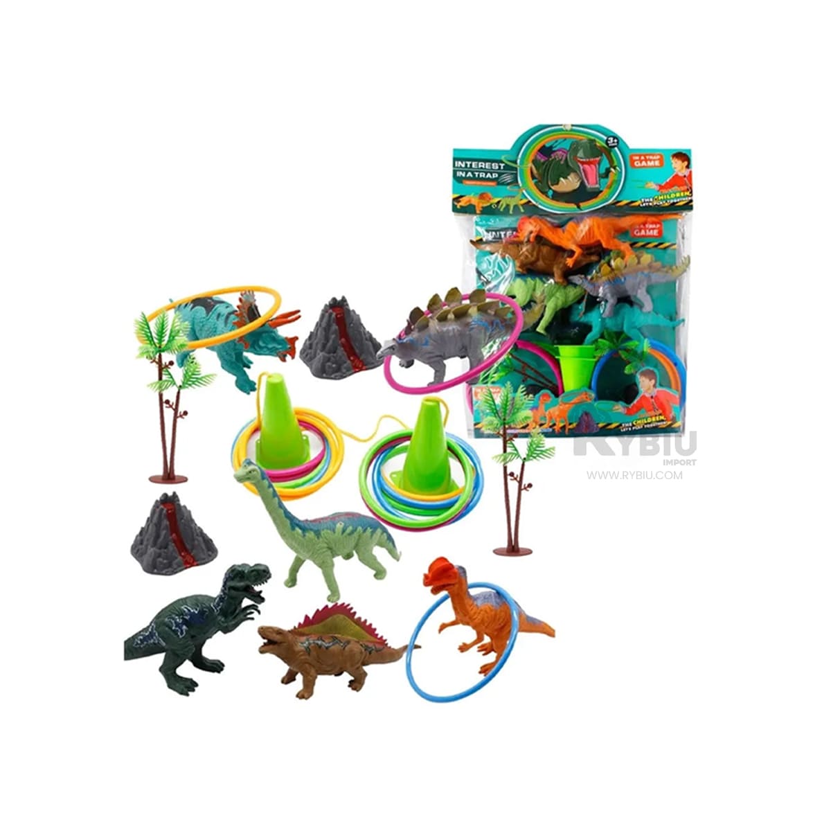 SET ENTRETENIDO DE DINOS EN MULTICOLOR Y+GIFT MINIAGENDA - 2