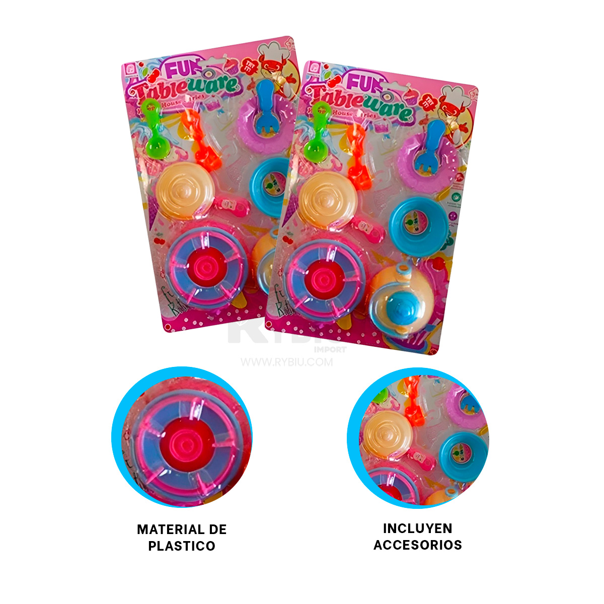 JUEGO PEQUEÑO DE COCINA MULTICOLOR Y+GIFT STICKERS - 2