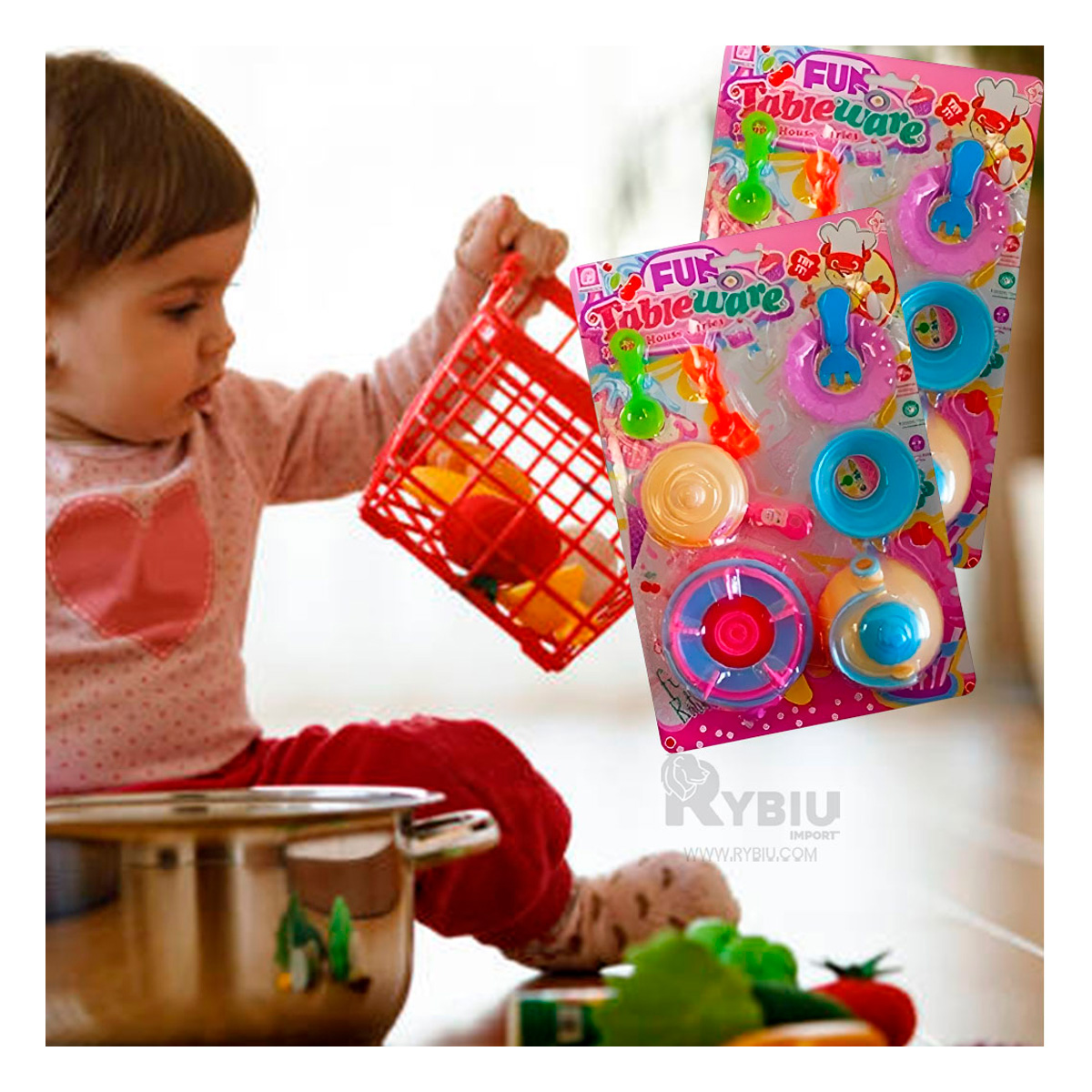 JUEGO PEQUEÑO DE COCINA MULTICOLOR Y+GIFT STICKERS - 4