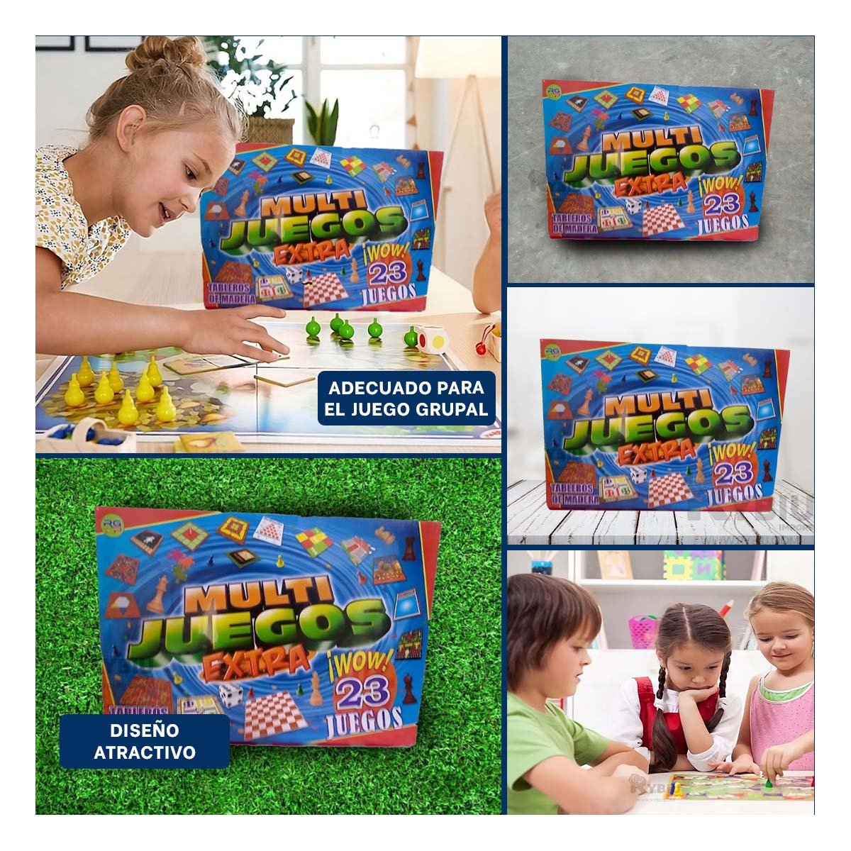 TABLERO DE MESA MULTI JUEGOS EXTRA 23 JUEGOS PARA REUNIONES EN HOGAR Y+LIGAS REGALO - 5