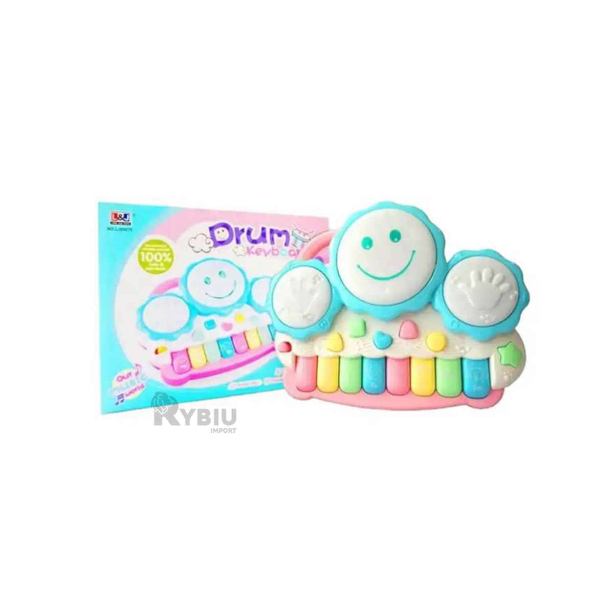 TECLADO INFANTIL EN COLOR AZUL CLARO Y+REGALO AGENDITA - 2
