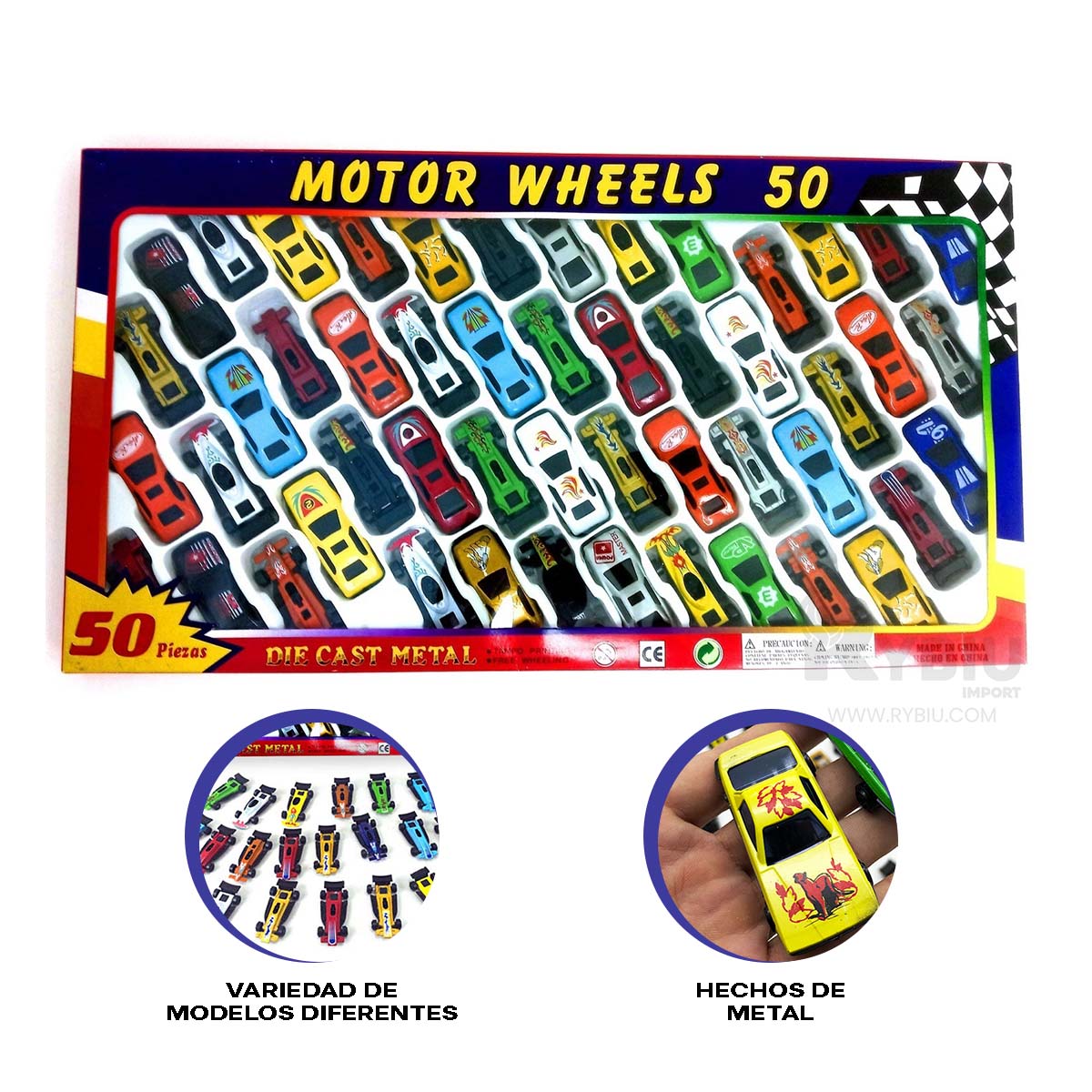 SET DE MOTOR CAR CARRERA MULTICOLOR Y+ENVOLTORIO DE REGALO - 1