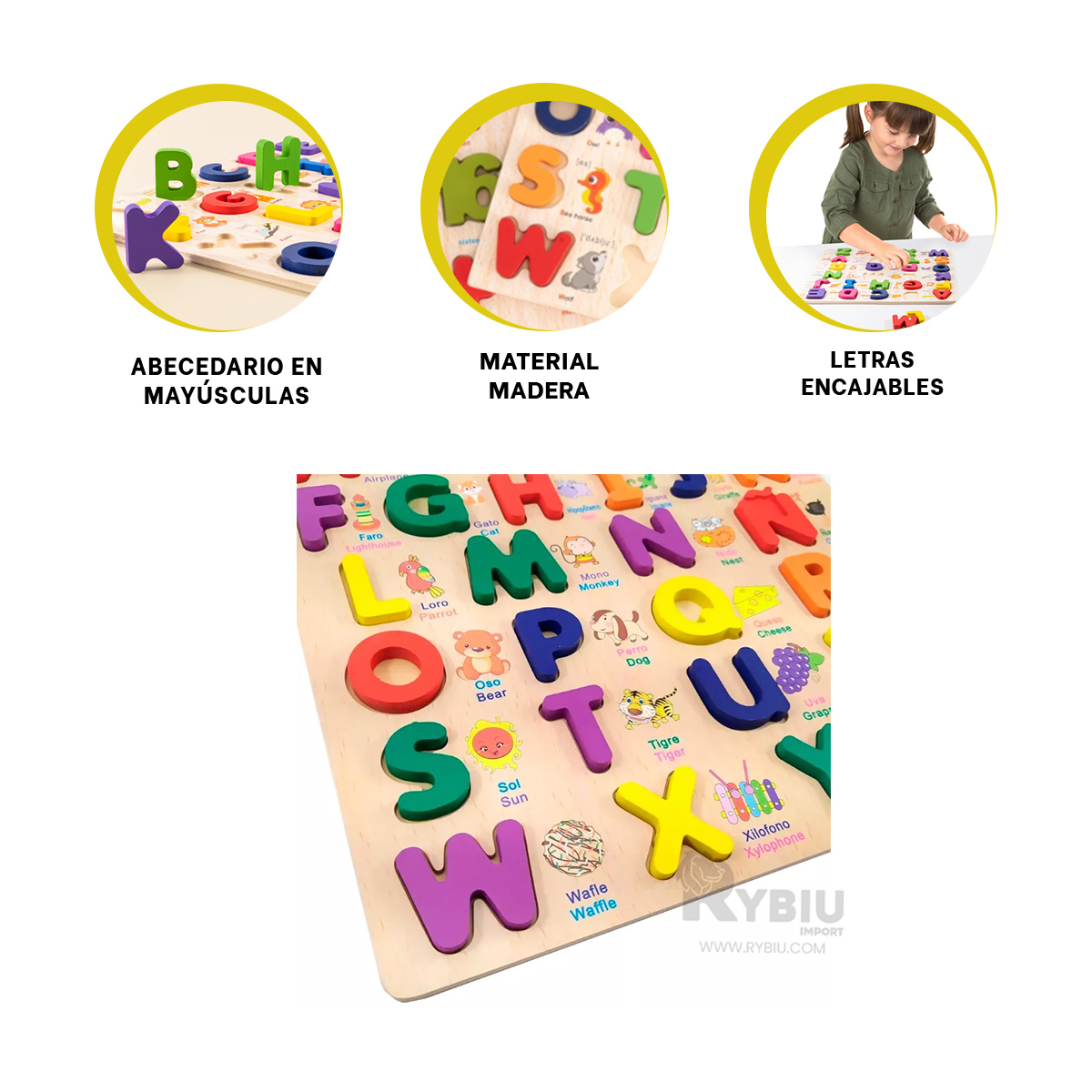 TABLERO APTO DE NIÑOS MULTICOLOR Y+ENVOLTORIO DE REGALO - 1