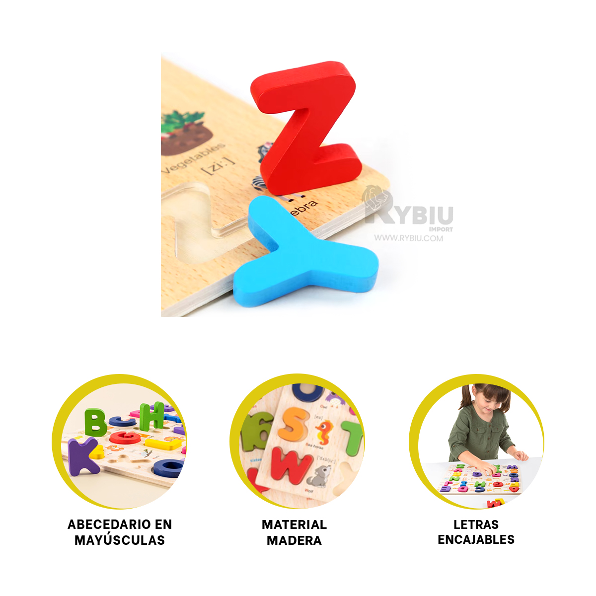 TABLERO APTO DE NIÑOS MULTICOLOR Y+ENVOLTORIO DE REGALO - 3