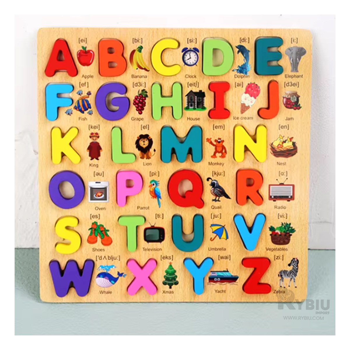 JUEGO PARA ENCAJAR LETRAS EN MULTICOLOR Y+PAPEL DE REGALO - 2