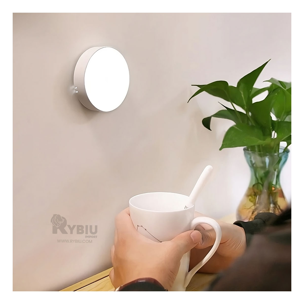 LUCES RYBIU TE31570 LUMINOSOS SENSOR COLOR BLANCO + REGALO STICKERS - 1
