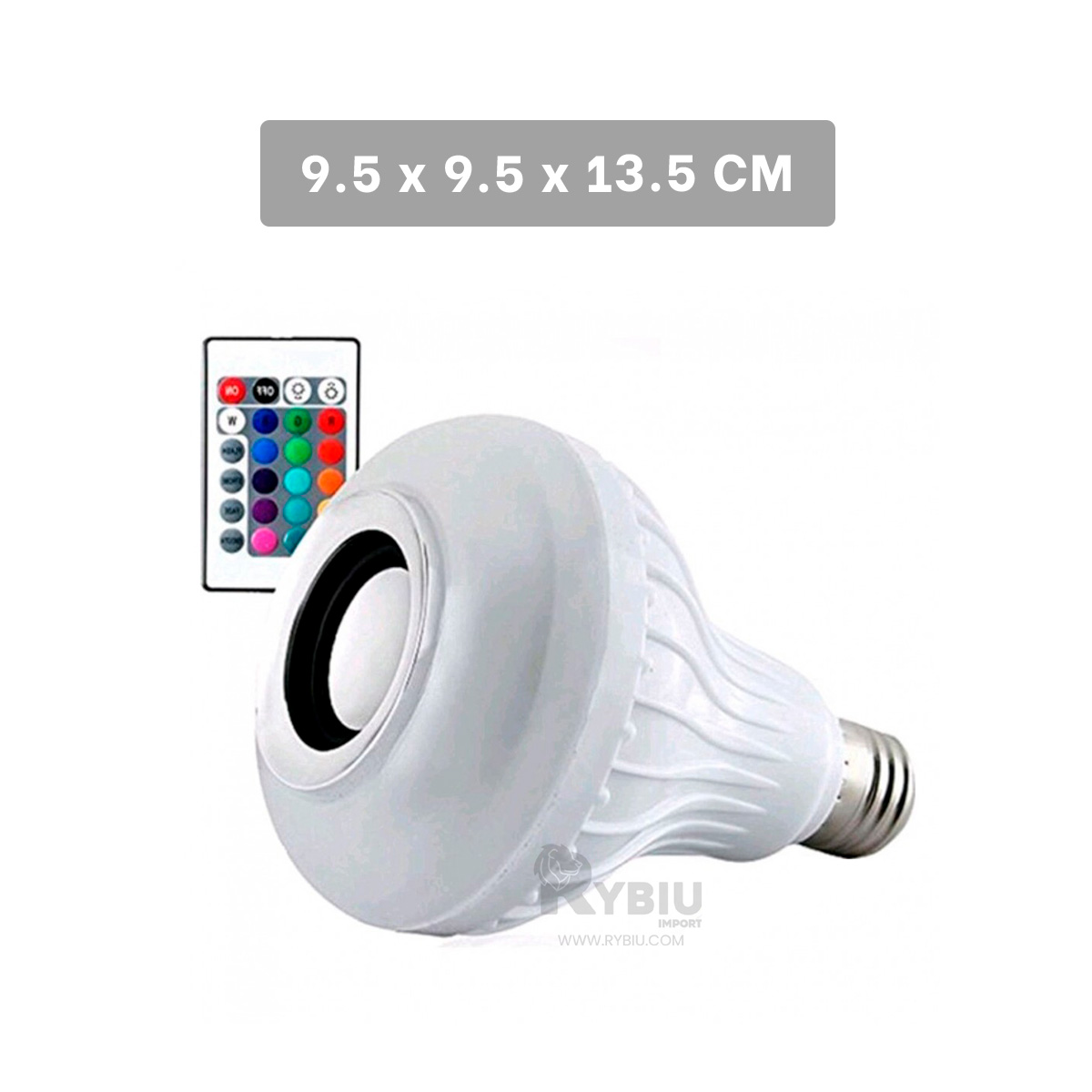 FOCO LED RYBIU TE31567 BOMBILLA COMPACTA BLUETOOTH SONIDOS + REGALO STICKERS - 5