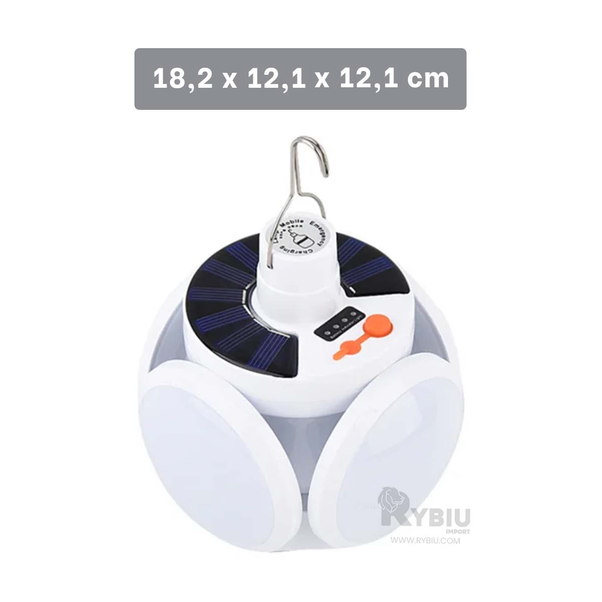 LÁMPARA RYBIU TE31569 ENERGETICA PANEL SOLAR + GIFT STICKERS - 5