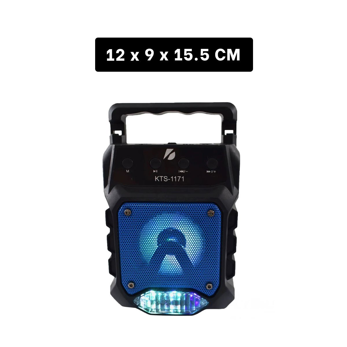 PARLANTE BLUETOOTH RYBIU KTS 1171 MODERNO COLOR NEGRO + REGALO STICKERS - 3