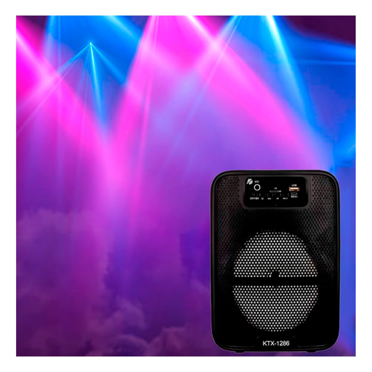 PARLANTE BLUETOOTH RYBIU KTX-1286 MODERNO + PAPEL REGALO - 5