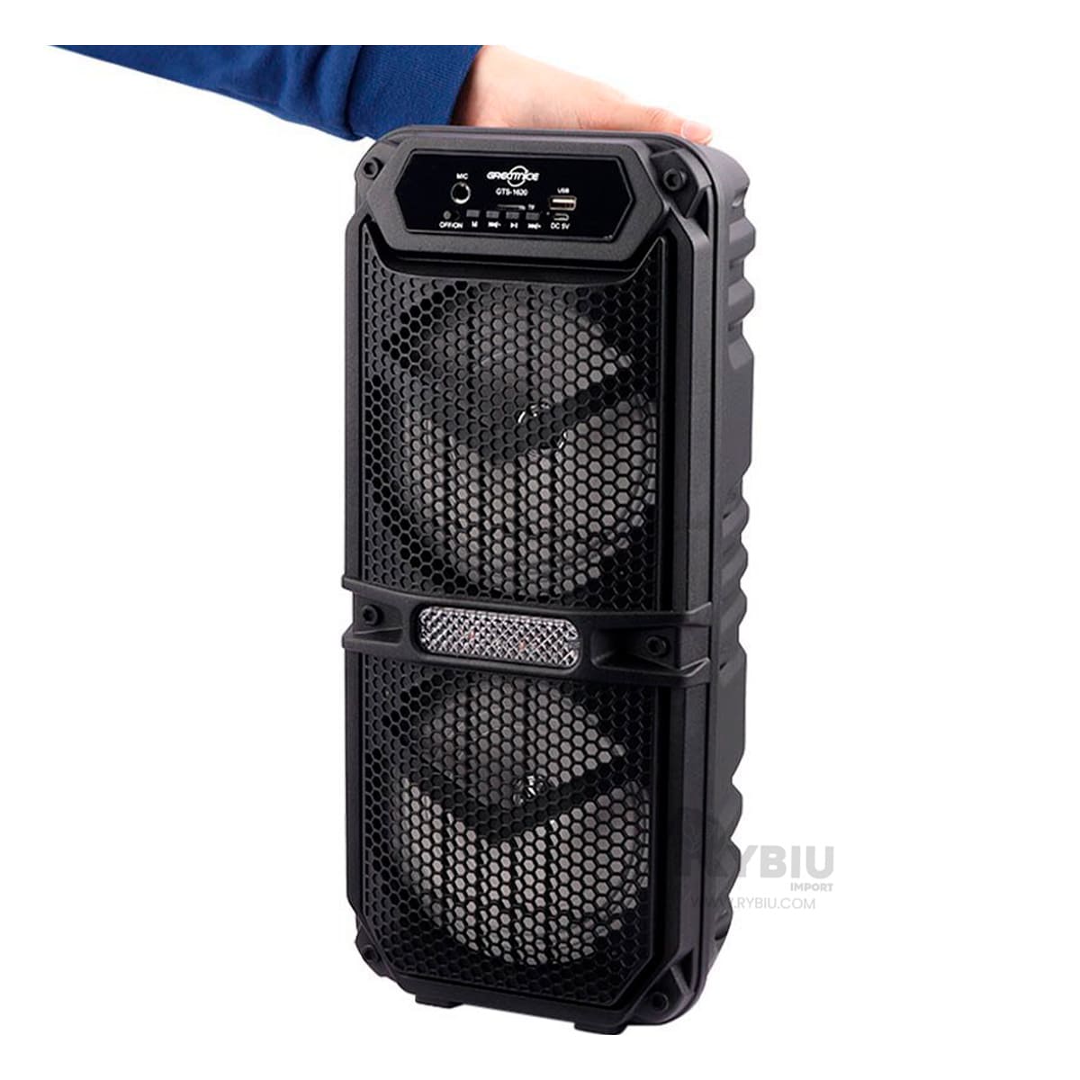 PARLANTE RYBIU GTS-1620 ALTAVOZ MODERNO VERSATIL NEGRO + REGALO AGENDITA - 2