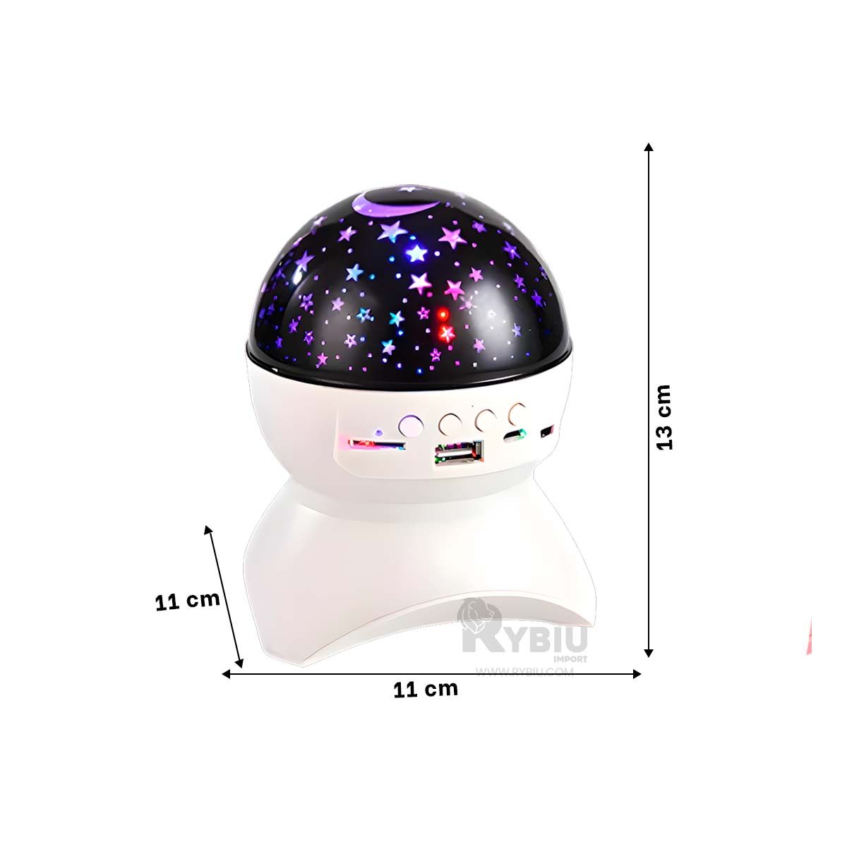 PARLANTE RYBIU TE31654 ALTAVOZ LUMINARIAS COLOR BLANCO + GIFT MINIAGENDA - 5