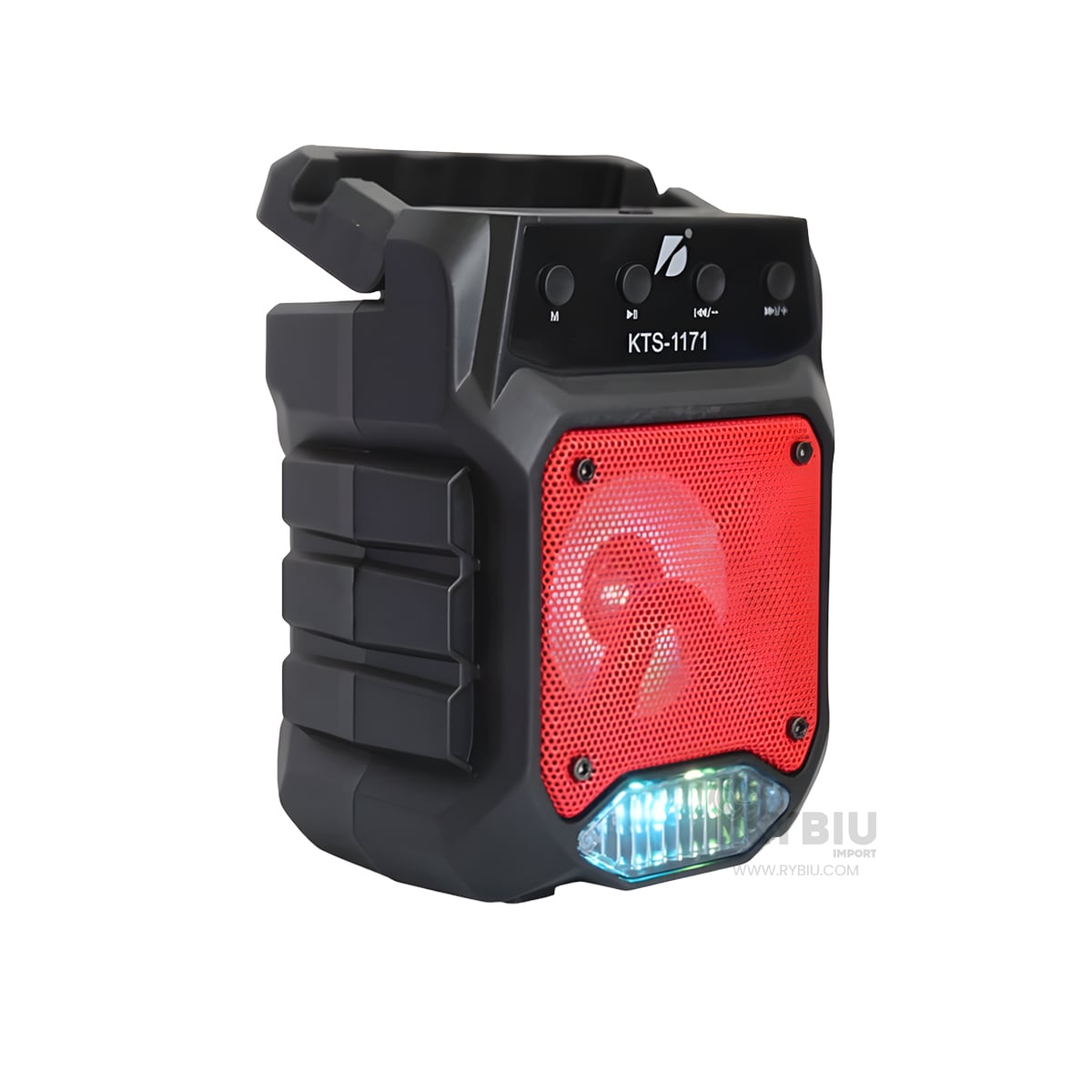PARLANTE BLUETOOTH RYBIU KTS 1171 ALTAVOZ CONEXION COLOR NEGRO + REGALO STICKERS - 1